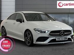 White Used 2022 Mercedes CLA200 AMG line Coupe | £29,159 (Expensive)