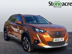 Orange Used 2021 Peugeot e-2008 Allure Premium SUV | £12,795 (Good price)