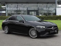 Black Used 2024 Mercedes C200 AMG Line Premium Sedan | £32,792 (A bit pricey)
