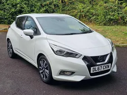 White Used 2017 Nissan Micra N-Connecta Hatchback | £6,450 (Fair price)