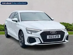 White Used 2023 Audi A3 S-Line Hatchback | £25,250 (Fair price)