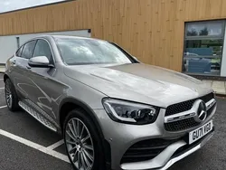 Silver Used 2021 Mercedes GLC300 AMG Line Premium Coupe | £32,750 (Fair price)