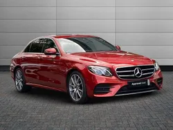 Red Used 2020 Mercedes E200 AMG line Sedan | £22,895 (Fair price)