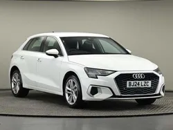 Ibis white Used 2024 Audi A3 Sportback e-tron Sport Sedan | £23,800 (Fair price)