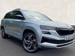 Brilliant silver metallic Used 2023 Skoda Karoq SportLine SUV | £25,995 (Fair price)