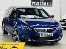 Blue Used 2016 Peugeot 308 GT-line Estate | £4,500 (Good price)
