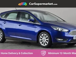 Blue Used 2017 Ford Focus Titanium Hatchback | £9,847 (Fair price)