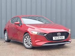 Red Used 2021 Mazda 3 Hatchback | £13,698 (Good price)