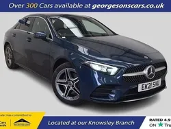 Blue Used 2021 Mercedes A250 AMG line Sedan | £15,750 (Good price)