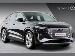 Black New 2025 Audi Q4 Sportback e-tron S-Line SUV | £45,000 (Expensive)