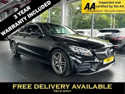 Black Used 2019 Mercedes C200 AMG line Coupe | £19,595 (Fair price)