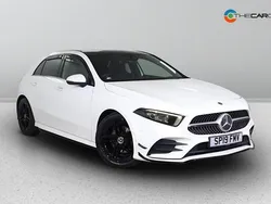 White Used 2019 Mercedes A200 AMG line Hatchback | £16,175 (Fair price)