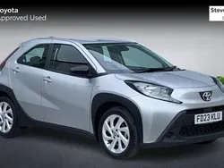 Silver Used 2023 Toyota Aygo PURE Hatchback | £12,468 (Fair price)