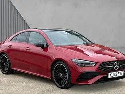 Red Used 2024 Mercedes CLA220 AMG Line Premium Plus Sedan | £31,545 (Fair price)
