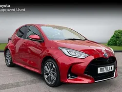 Red Used 2021 Toyota Yaris Hybrid Hatchback | £18,781 (Fair price)