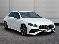 White Used 2024 Mercedes A35 AMG Premium Sedan | £37,595 (Fair price)