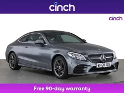 Grey Used 2018 Mercedes C200 AMG line Coupe | £15,799 (A bit pricey)
