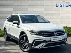 Pure white Used 2022 VW Tiguan Allspace Elegance SUV | £26,490 (Fair price)