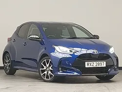 Blue Used 2022 Toyota Yaris Hybrid Hatchback | £17,498 (Fair price)