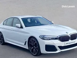 White Used 2022 BMW 520 M Sport Sedan | £28,777 (Fair price)