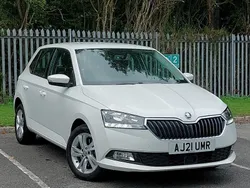 White Used 2021 Skoda Fabia SE Hatchback | £12,498 (Fair price)