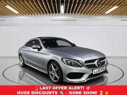 Silver Used 2017 Mercedes C220 AMG line Coupe | £14,299 (Fair price)