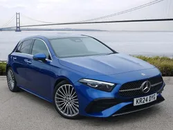 Spectral blue metallic Used 2024 Mercedes A180 AMG Line Premium Plus Hatchback | £25,209 (Expensive)
