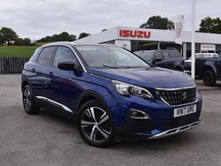 Blue Used 2017 Peugeot 3008 Allure Hatchback | £8,982 (A bit pricey)
