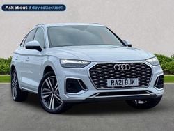 Glacier white metallic Used 2021 Audi Q5 S-Line SUV | £29,582 (Fair price)