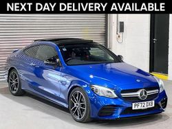 Blue Used 2022 Mercedes C43 AMG Premium Plus Coupe | £39,500 (Fair price)