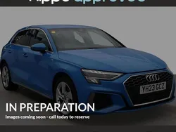 Blue Used 2023 Audi A3 Sportback e-tron S-Line Sedan | £22,120 (Fair price)