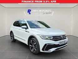 White Used 2022 VW Tiguan Allspace R-line SUV | £28,750 (A bit pricey)