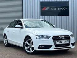 White Used 2013 Audi A4 Advanced Sedan | £7,380 (Fair price)