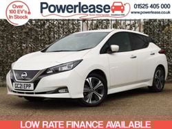White Used 2021 Nissan Leaf Tekna Hatchback | £9,589 (Good price)
