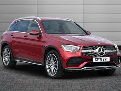 Hyacinth red Used 2021 Mercedes GLC220 AMG Line Premium Estate | £33,950 (Expensive)