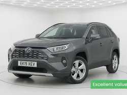 Grey Used 2019 Toyota RAV4 Hybrid SUV | £18,995 (Expensive)