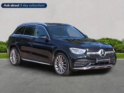 Black Used 2020 Mercedes GLC300 AMG Line Premium Estate | £26,799 (Fair price)