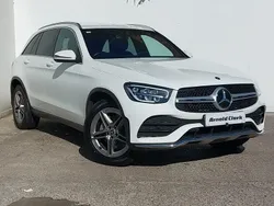 White Used 2019 Mercedes GLC220 AMG line SUV | £23,298 (Fair price)