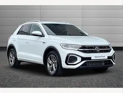 Pure white Used 2025 VW T-Roc R-line SUV | £31,095 (Expensive)