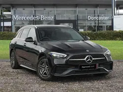 Black Used 2024 Mercedes C300e AMG Line Premium Plus Estate | £36,200 (Good price)