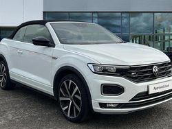 Pure white black Used 2021 VW T-Roc R-line SUV | £21,501 (Fair price)