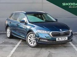 Petrol blue metallic Used 2021 Skoda Octavia SE L Estate | £17,495 (A bit pricey)