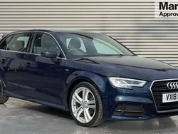 Blue Used 2018 Audi A3 S-Line Hatchback | £12,671 (Good price)
