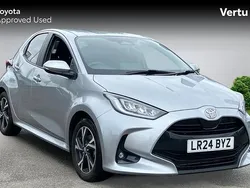 Silver Used 2024 Toyota Yaris Hybrid Design Hatchback | £19,009 (Fair price)
