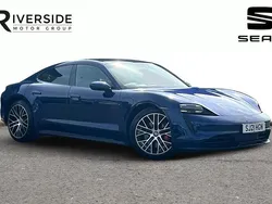 Gentian blue Used 2021 Porsche Taycan Performance Package Sedan | £44,490 (Fair price)