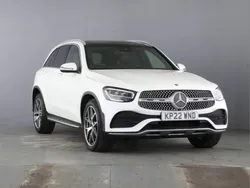 White Used 2022 Mercedes GLC300 AMG Line Premium SUV | £31,800 (Fair price)