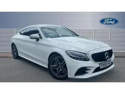 White Used 2019 Mercedes C300 AMG line Coupe | £18,175 (Fair price)