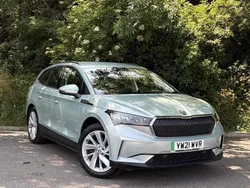 Artic silver Used 2021 Skoda Enyaq iV Suite SUV | £17,490 (Good price)
