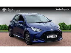 Blue Used 2022 Toyota Yaris Hybrid Design Hatchback | £16,119 (Good price)
