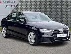 Black Used 2017 Audi A3 S-Line Sedan | £10,491 (Fair price)